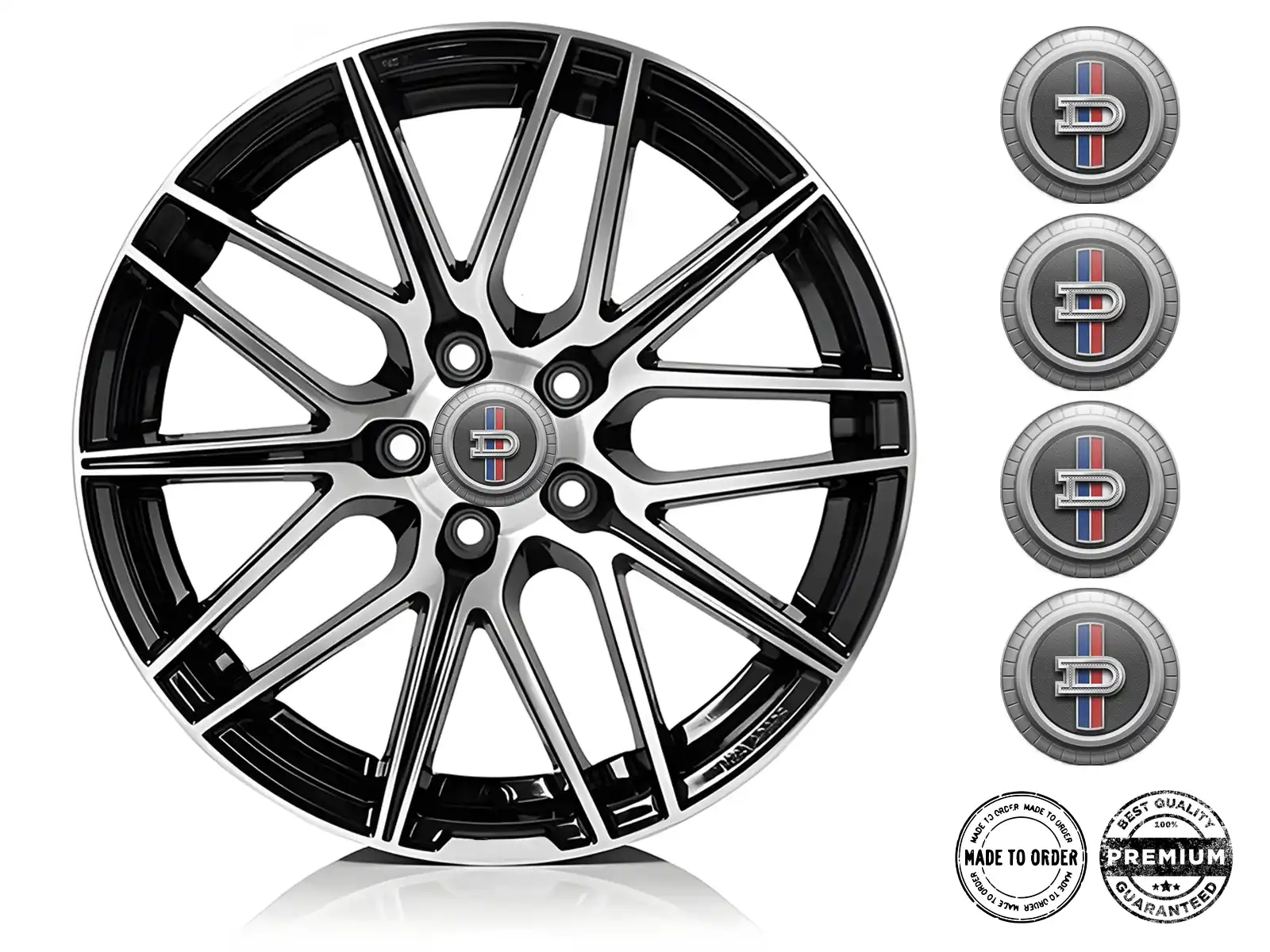Datsun Emblema de Rueda Edición Pegatinas de Cúpula Premium